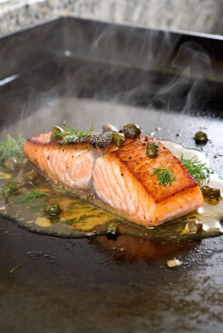 Blackstone Salmon Recipe with Lemon Butter (Easy Guide)